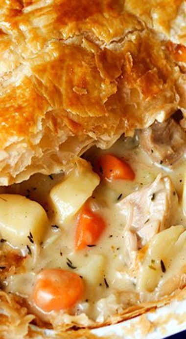 Creamy Chicken Pie, Cooking Corn, Brazilian Chicken, Puff Pastry Chicken, Easy Chicken Pot Pie Recipe, Creamy Chicken Pot Pie, Best Chicken Pot Pie, Chicken Pie Recipe, Pot Pie Casserole