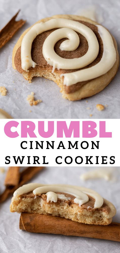 Cinnamon Swirl Cookies, Cinnamon Roll Sugar Cookies, Crumble Cookie Recipe, Swirl Cookies, Cinnamon Roll Cookies, Cake Mug, Rolled Sugar Cookies, Roll Cookies, Gourmet Cookies