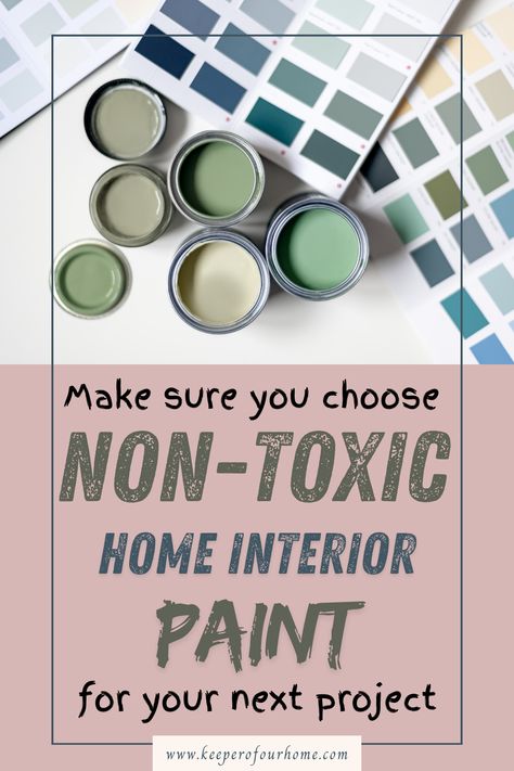 Typical household paint has thousands of harmful chemicals that affect the indoor air quality of your home. When the paint dries it releases VOC’s and carcinogens into the air, even just storing a can of paint in your home can be harmful. Keep reading to see the best non-toxic paint brands for your home. Baby Safe Paint, Paint For Walls, Baby Room Paintings, Natural Cleaning Products Diy, Chemical Free Living, Dark Paint Colors, Baby Painting, Non Toxic Paint, Storing Paint