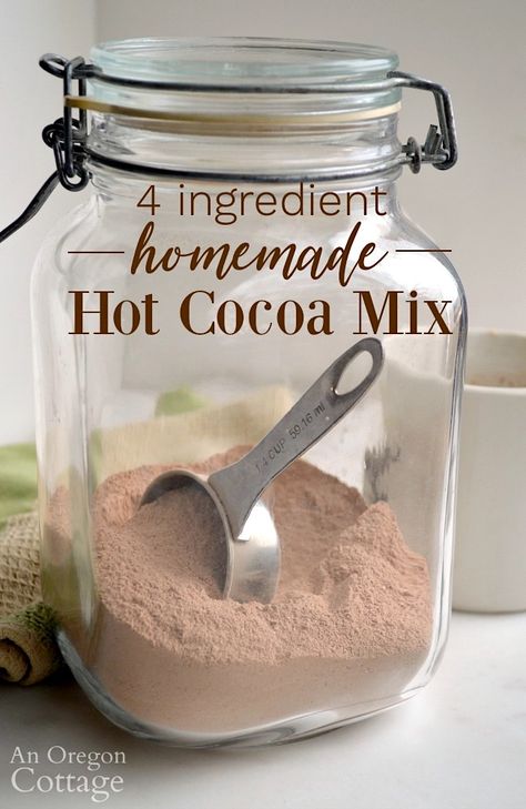 Cocoa Mix Recipe, Hot Cocoa Mix Recipe, Hot Chocolate Mix Recipe, Homemade Dry Mixes, Homemade Hot Chocolate Mix, Homemade Hot Cocoa, Hot Cocoa Mix, Homemade Pantry, Cocoa Recipes