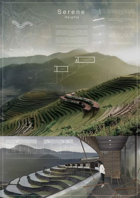 Mountain Architecture Concept, Mountain Architecture Design, Spa Plan, Koshino House, Nature Photography Sky, Architecture Design Presentation, Mountain Architecture, Rural Architecture, International Architecture