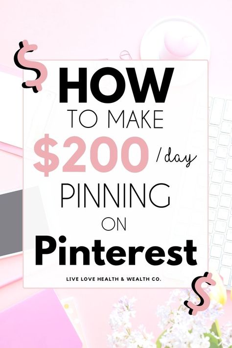 How to Make Money on Pinterest (with or without a blog) | Live Love Health & Wealth Make Money On Pinterest, Money On Pinterest, Make Money From Pinterest, Money Making Jobs, Money Making Hacks, Social Media Jobs, Health Wealth, Money Fast, Earn Money From Home