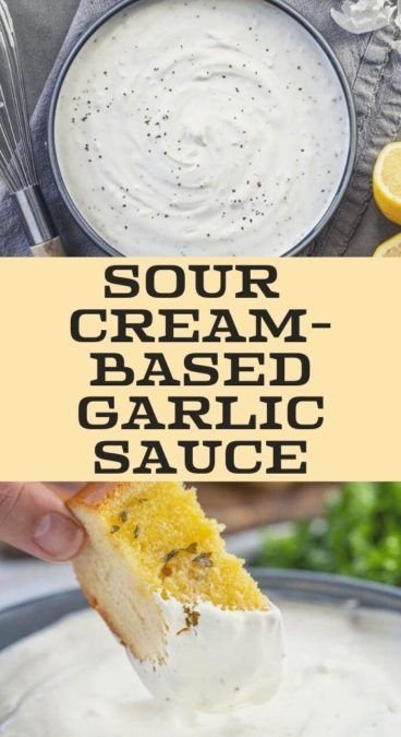 Sour Cream Sauces, Sour Cream Pasta Sauce, Creamy Steak Sauce, Shawarma Garlic Sauce, Steak Cream Sauce, Sour Cream Dipping Sauce, Sour Cream Dressing, Healthy Sour Cream, Pickle Pizza