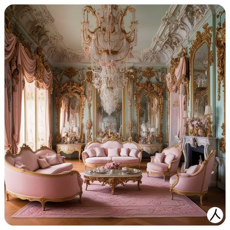 6. Rococo (c. 1720–1780 CE) Rococo brings playfulness and lightness to architecture with whimsical curves, pastel palettes, and intricate details. 🌸🏛️ . . . . . . . . Rococo architecture, whimsical curves, pastel colors, delicate design, intricate interiors . . . . . . . . . . #rococostyle #pastelarchitecture #whimsicaldesign #fypシ #architecture #ropainterior #grandcanyon #arkhestry #ornamentalinteriors #lightnessinarchitecture Pink Victorian House Interior, Rococo Palette, Pink Victorian House, Rococo Architecture, Rococo Interior Design, Rococo Interior, Pastel Palettes, Pink Victorian, French Rococo