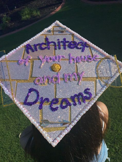 Future Architect | HS Graduate | College Graduate | BS Grad Cap Architecture Cap Graduation, Hs Grad Cap, Architecture Graduation Cap, Graduation Cap Designs Architecture, Interior Design Graduation Cap, Graduation Cap Architecture, Graduation Cap Designs Gilmore, Graduation Cap Designs Art Major, Uw Grad Cap