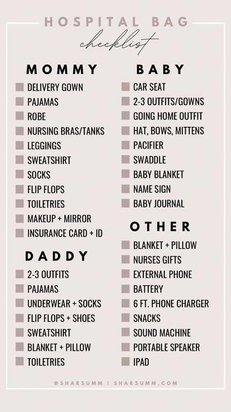 Hospital Bag Minimalist Checklist, Must Haves For First Time Moms, Postpartum Bag Checklist, Must Have First Time Mom, Checklist For Baby Arrival, First Time Mom Needs, Hospital Bag For Second Time Mom, First Time Mom Must Haves Newborns, First Time Baby Checklist