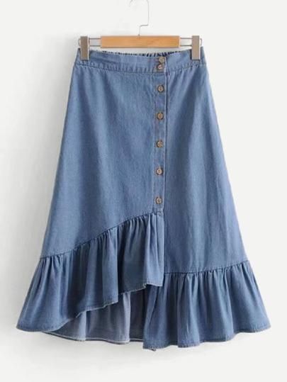 Denim Skirts For Women, Pola Rok, Denim Skirts Online, Rok Outfit, Long Skirt Fashion, Denim Skirt Outfits, Skirts For Kids, Denim Skirt Women, Outfit Jeans