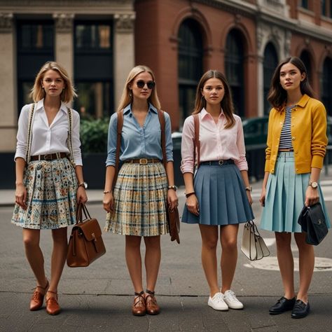 The Ultimate Guide to Preppy Style: Timeless Elegance for the Modern Era » Styling Outfits Take Ivy Style Women, American Preppy Style Women, Preppy Over 40, Early 2000s Preppy Fashion, Prep School Outfits Aesthetic, Preppy Women Outfits, Colorful Preppy Outfits, Preppy Academia Outfits, Preppy Aesthetic Ivy League