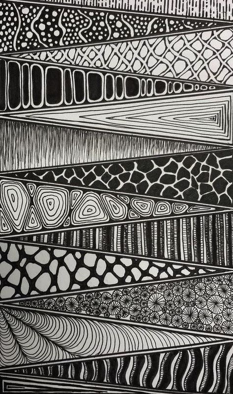 Elements Of Art Sketchbook Page, Zen Tangle Designs, Dotted Line Drawing, Line Artwork Pattern, Newest Art Trends, Onomonopia Art, Doodle Line Patterns, Water Zentangle Patterns, Graphic Lines Pattern