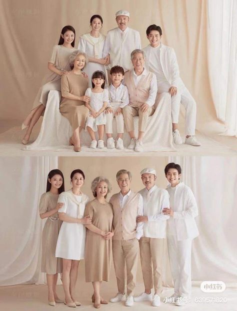 Family Shoot Ideas Studio, Family Photo White Background, Photo Family Ideas Studio, Small Family Photoshoot Ideas, Family Photo 3 People, Group Photo Studio Posing Ideas, New Year Family Photo Ideas, Family Photo Studio Ideas, Ramadhan Photoshoot