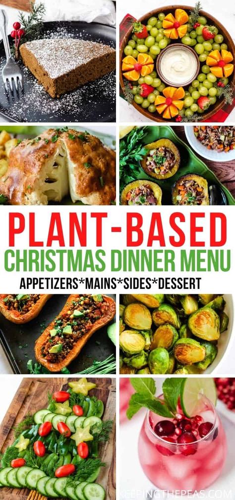 Vegetarian Christmas Main, Christmas Entrees, Vegetarian Christmas Dinner, Christmas Dinner Sides, Vegetarian Holiday Recipes, Vegetarian Christmas Recipes, Christmas Main Dishes, Vegan Christmas Dinner, Vegetarian Christmas