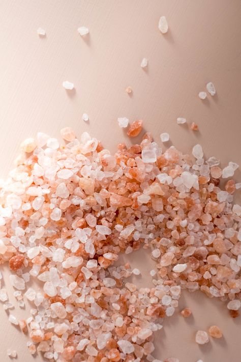 Salt Aesthetic, Salt Water Bath, Epson Salt, Himalayan Salt Lamp, Salt Lamp, Himalayan Pink Salt, Pink Salt, Himalayan Salt, Aesthetic Collage