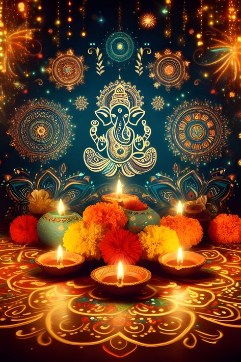 Diwali, the Festival of Lights: Explore the magic and joy of this Indian festival through colorful images and inspiration! #Diwali_Festival #DiwaliWallpaper #Diwali_Background #FestivalOfLights #Diwali_Celebration #Indian_Traditions #DiwaliDecor #DiwaliInspiration #DiwaliLights #Holiday #DiwaliRangoli #DiwaliPoster Divali Ideas Rangoli, Diwali Images Festivals, Deepavali Background, Deepavali Decorations, Diya Photos, Diwali New Year, Dev Diwali, Happy Diwali Pictures, Indian Festival Of Lights