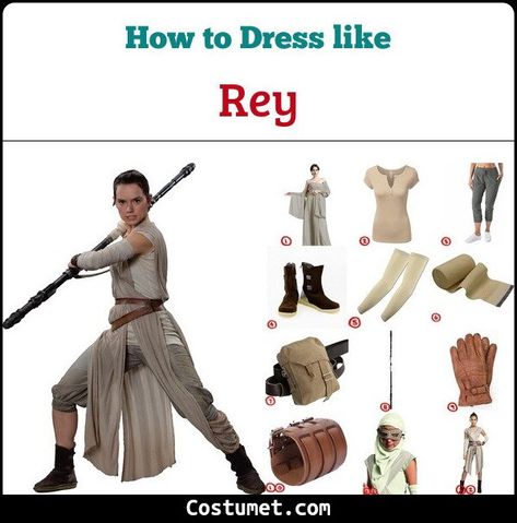 Ray Skywalker Costume, Star Wars Rey Costume Diy, Rey Skywalker Cosplay, Rey Halloween Costume Diy, Rey Skywalker Costume Diy, Diy Rey Costume Women, Star Wars Rey Cosplay, Diy Ray Costume Star Wars, Disney Bounding Star Wars Rey