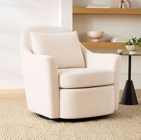 Dallas Swivel Chair West Elm Living Room, Small Swivel Chair, Modern Swivel Chair, Swivel Chair Living Room, Swivel Recliner, Swivel Accent Chair, Slipcovers For Chairs, Furniture Manufacturers, Indoor Furniture