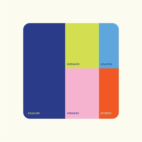 Color Palette Six Colors, Three Colour Combinations Color Pallets, Cobalt Colour Palette, Cobalt Color Combinations, Color Palette With Cobalt Blue, Friendly Colour Palette, Cobalt Blue Colour Palette, Colour Palette With Blue, Friendly Color Palette Branding