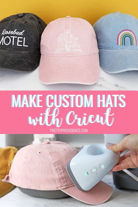 Cricut Ball Cap Ideas, Hat Cricut Ideas, Cricut Baseball Hat, Baseball Hat Design Ideas, Cricut Hat Ideas, Diy Baseball Hat, Cricut Hats, Custom Hat Ideas, Best Cricut Machine