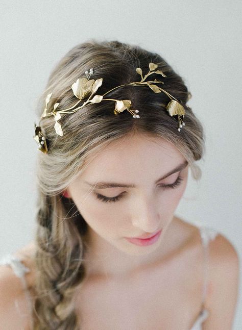 Hair Adornments - headpieces, hair vines, headbands, hairpins | Twigs & Honey ®, LLC Branch Headpiece, Wedding Hairstyles For Women, Pearl Bridal Headband, Vintage Wedding Hair, Bride Headpiece, Bridal Accessories Jewelry, Hair Adornments, Floral Headpiece, Bridal Headpiece