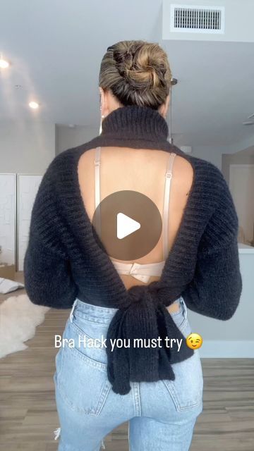 Bh Hacks, Bra Hacks Diy, Different Eyeliner Styles, Open Back Tops, Diy Bra, Upcycle Clothes Diy, Bra Hacks, Open Back Top, Different Hairstyles