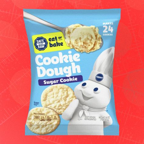 5 Best Store-Bought Sugar Cookie Doughs, Ranked Pillsbury Sugar Cookie Dough, Christmas Cookie Dough, Pillsbury Sugar Cookies, Dough Ideas, Holiday Sugar Cookies, Popular Cookies, Nestle Toll House, Raw Cookie Dough, Christmas Smell