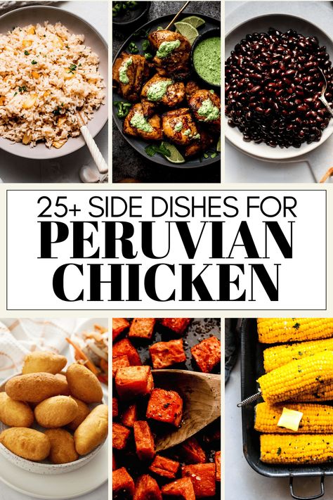 Wondering what to serve with Peruvian Chicken to make your meal even more special? I've got you covered! Here's 25+ tasty side dishes. Side Dishes For Peruvian Chicken, Peruvian Recipes Side Dishes, Peruvian Chicken Side Dishes, Sides For Peruvian Chicken, Peruvian Sides, Peruvian Side Dishes, Peruvian Food, Chardonnay Food Pairing, Pork Side Dishes