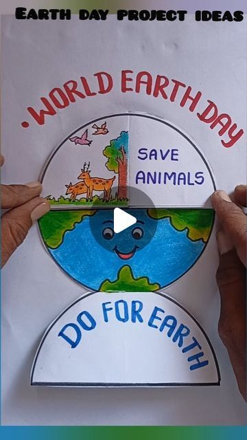 Earthday Projects Student, School Topic Ideas, How To Save Environment, Environment Day Art For Kids, Save Earth Save Life Posters, My Earth Drawing, Earth Day 2024 Activities, Environment Day Project Ideas, Environment Day Crafts For Kids