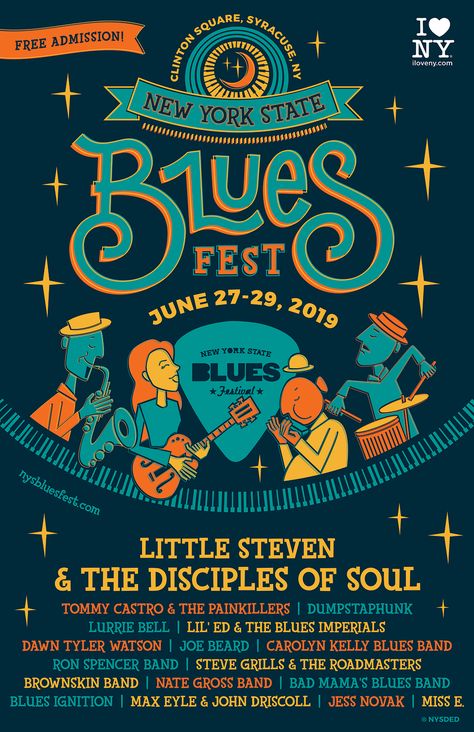 2019 Festival Lineup Announced – NYS Blues Festival Band Festival Poster, College Cultural Fest Posters, Music Festival Posters Design, City Festival Poster, Concert Lineup Poster, Blues Festival Poster, Vintage Music Festival Poster, Music Festival Branding Design, Festival Posters Design