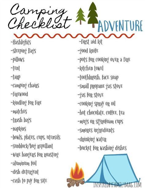 Camping With Friends, Night Camping, Camping List, Packing Checklist, Camping Checklist, Winter Camping, Camping Supplies, Camping Activities, Camping Fun