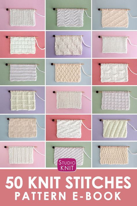 Rib Stitch Knitting, Knit Purl Stitches, Easy Knitting Patterns Free, Knitting Patterns Free Blanket, Studio Knit, Knitting Stitches Tutorial, Knit Purl, Knitting Basics, Knit Stitches