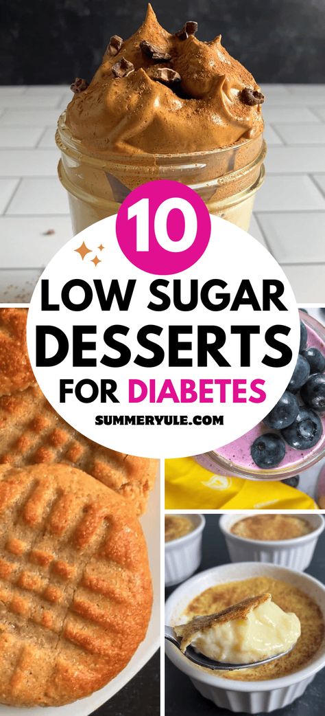 Best Desserts For Diabetics, Healthy Deserts No Sugar Low Carb, Low Sugar Sweets, Low Sugar And Carbs Recipes, Desserts For Diabetics Type 2, Low Glycemic Dessert Recipes, Sweets For Diabetics Sugar Free, Low Sugar Baked Goods, Gestational Diabetics Dessert