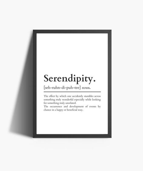 Serendipity Meaning, Serendipity Definition, Happy Birthday Soul Sister, Serendipity Quotes, Soul Sister Quotes, Sister Definition, Printable Wall Art Quotes, Bestie Birthday, Positivity Quotes