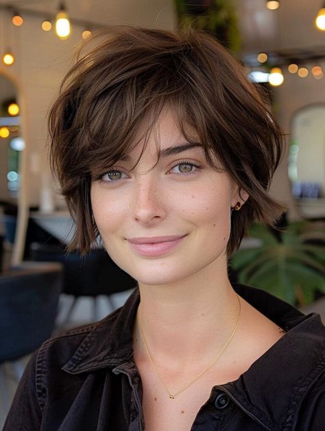 Short Haircuts for Oval Faces - Explore Top Styles Pixie Cut For Oval Face, Cowlick Hairstyles, Short Haircuts For Oval Faces, Haircuts For Oval Faces, Shortish Hair, Long Face Haircuts, Short Choppy Haircuts, Longer Pixie Haircut, Oval Face Haircuts