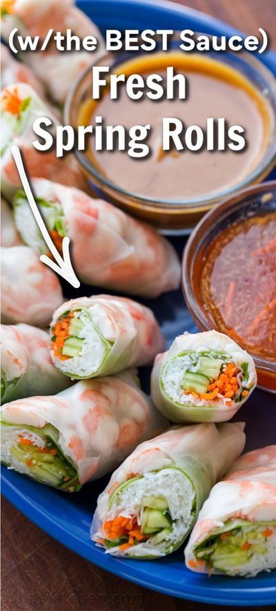 Spring Roll Peanut Sauce, Spring Rolls Recipe Shrimp, Fresh Spring Rolls Recipe, Vietnamese Fresh Spring Rolls, Shrimp Spring Rolls, Shrimp Rolls, Fresh Spring Rolls, Spring Roll Recipe, Resep Diet