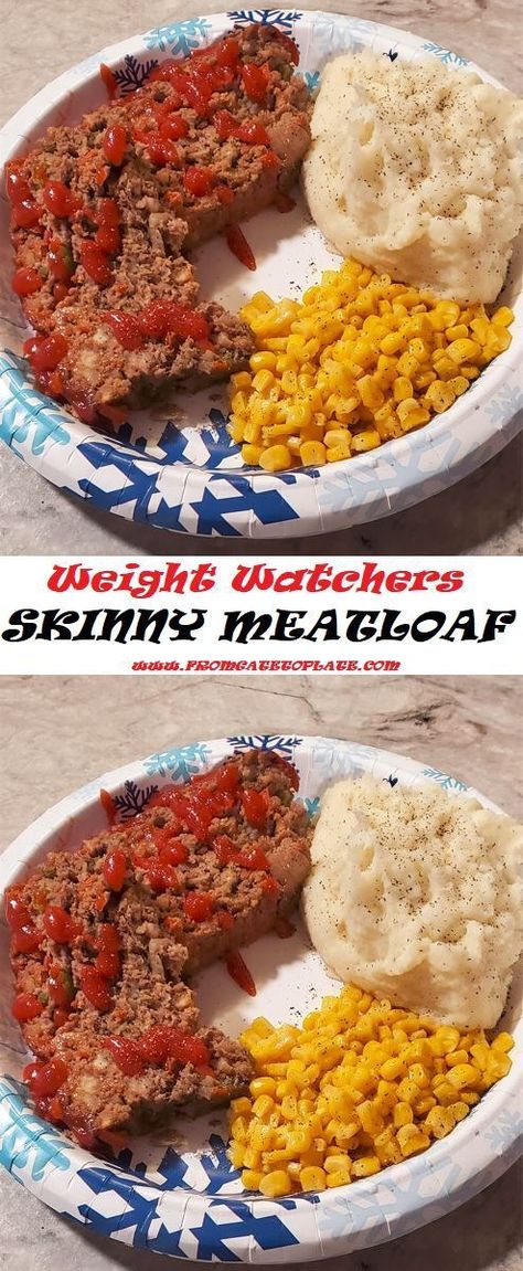 Weight Watchers Meatloaf Recipe, Weight Watchers Meatloaf, Low Points Weight Watchers, Tasty Meatloaf Recipe, Easy Meatloaf Recipe, Weight Watchers Food Points, Weight Watchers Casserole, Weight Watchers Menu, Weight Watchers Meals Dinner