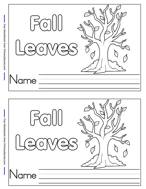 Free printable Fall mini books and emergent readers for use in your classroom or home from PrimaryGames. Just print, cut and staple to make your very own book! Emergent Readers Free, Fall Worksheets, Free Fall Printables, Preschool Crafts Fall, Fall Preschool Activities, Fall Lessons, Leaf Book, Tree Study, Fall Kindergarten