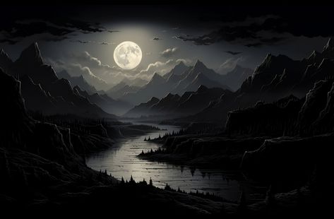 Aesthetic Dark Background Landscape, Dark Forest Wallpaper Desktop, Anime Laptop Wallpaper Dark, Black Wallpaper Laptop Hd, Wallpaper Backgrounds Mountains, Anime Scenery Wallpaper Desktop Hd, Dark Background Landscape, Fantasy Laptop Wallpaper, Wallpapers For Pc Aesthetic