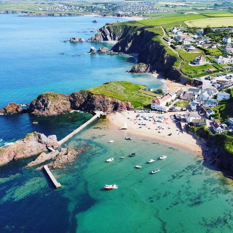 Why you should visit Hope Cove in South Devon - Salcombe Finest Hope Cove Devon, Guinness Advert, Salcombe Devon, Exmouth Devon, Devon Coast, Top Grain Leather Sofa, Visit Uk, South West Coast Path, Visit Wales