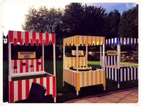 Fun Fair Stall Decoration Ideas, Carnival Stall Ideas, Fair Stall Ideas, Stall Ideas For College Fest, Carnival Decorations Diy, Carnival Booth Ideas, Fun Fair Party, Carnival Decorations Ideas, Stall Decoration Ideas Fair