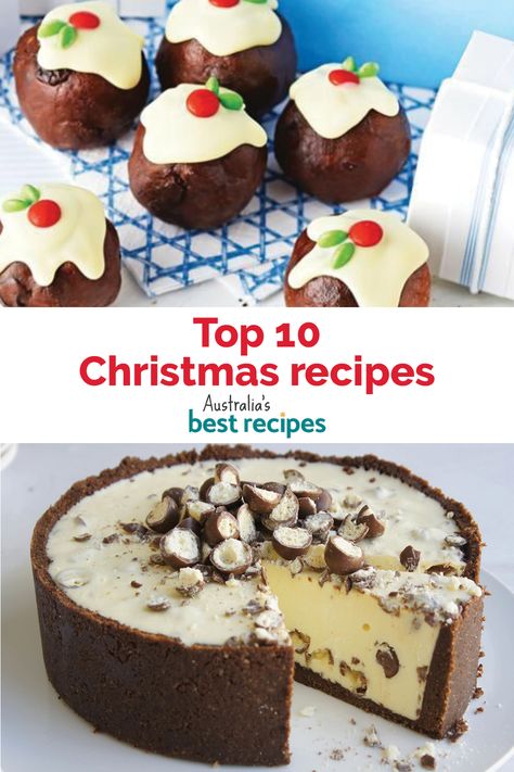 It's beginning to feel a lot like Christmas and around here that means one thing – it's time to get cooking! But don't worry, this year we've done all the hard work and put together 10 of our best Christmas recipes we think should be on everyone's cooking list. Christmas Bakes Easy, Puddings For Christmas, Christmas Dessert Australia, Christmas Puddings Ideas, Christmas Baking Uk, Xmas Cooking Ideas, Christmas Cooking Savoury, Xmas Desert Ideas, Australian Dessert Recipes