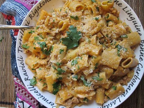 Stirring the Pot: Ina Garten's Rigatoni with Sausage and Fennel {One Of My Favorite Recipes Of All-Time!!} Rigatoni With Sausage And Fennel, Fennel Sausage Pasta, Sausage And Fennel, Rigatoni With Sausage, Fennel Pasta, Amazing Pasta, Sausage Rigatoni, Fennel Recipes, Best Pasta Dishes