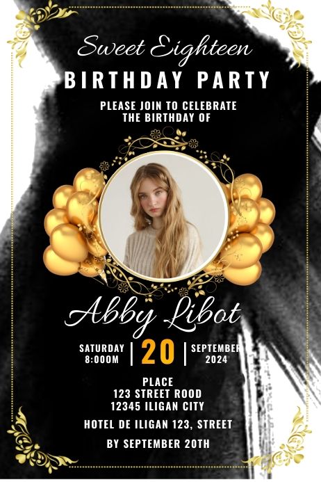 410+ Free Templates for '18th birthday invitation' 18th Birthday Invitation Card Template, 18th Birthday Invitation Card, Band Merch Ideas, 18th Birthday Invitation, Birthday Invitation Card Template, Linkedin Background Image, Eighteenth Birthday, Birthday Invitation Card, Kindle Book Cover