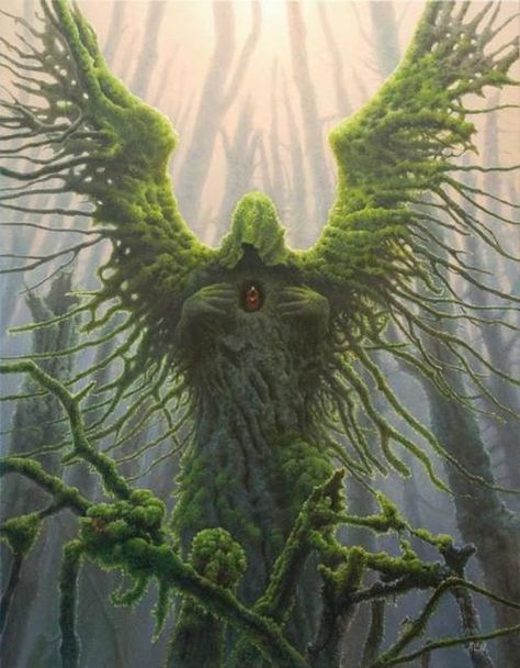 The angel of nature Nature Spirits, Forest Spirit, Have Inspiration, Surrealism Painting, Mythological Creatures, Magical Creatures, Green Man, An Angel, Gods And Goddesses