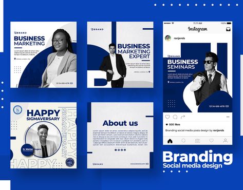 Instagram Campaign Design, Social Media Branding Design Posts, Creative Social Media Post Design, Graphic Social Media, Corporate Social Media, Instagram Business Marketing, Social Media Branding Design, Banner Design Inspiration, 광고 디자인