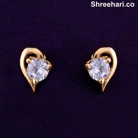 www.shreehari.co jewellery for INR 210.00 http://bit.ly/1Ld7zxy Single Stone Earrings, Cheap Gold Jewelry, Ruby Jewelry Necklaces, Small Earrings Gold, Real Diamond Earrings, Gold Earrings Models, Diamond Earrings Design, Modern Gold Jewelry, Gold Earrings Wedding