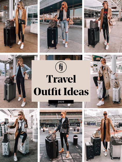 Travel Outfit Ideas, Comfortable Travel Outfit, Airport Travel Outfits, Cute Travel Outfits, Travel Attire, Comfy Travel Outfit, Airplane Outfits, Fashion Travel Outfit, Travel Outfit Plane