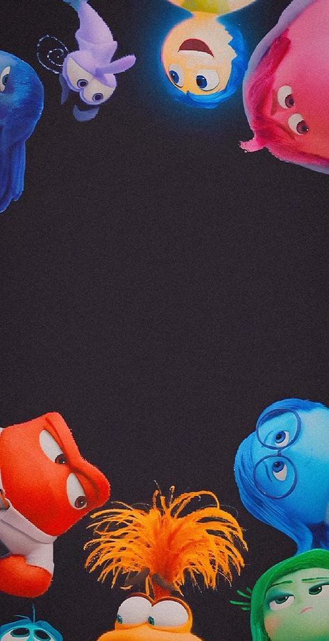 Disney Lockscreen, Inside Out2, Movie Inside Out, Border Wallpaper, Jelly Wallpaper, Disney Inside Out, Inside Out 2, Cute Fall Wallpaper, Wallpaper Disney