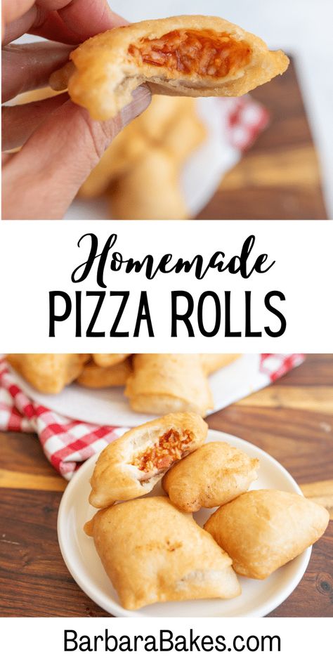 Pizza rolls are a delicious twist on the classic pizza, offering a convenient and customizable experience in every bite. via @barbarabakes Homemade Pizza Rolls, Pizza Roll Recipe, Simple Family Meals, Leftover Pizza, Classic Pizza, Making Homemade Pizza, Pizza Bites, Pizza Rolls, Mini Pizza