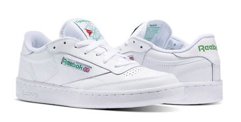 Low Top Tennis Shoes, Reebok Club C 85, Reebok Logo, White Reebok, Club C 85, Tennis Sneakers, Reebok Club C, Club C, Reebok Shoes