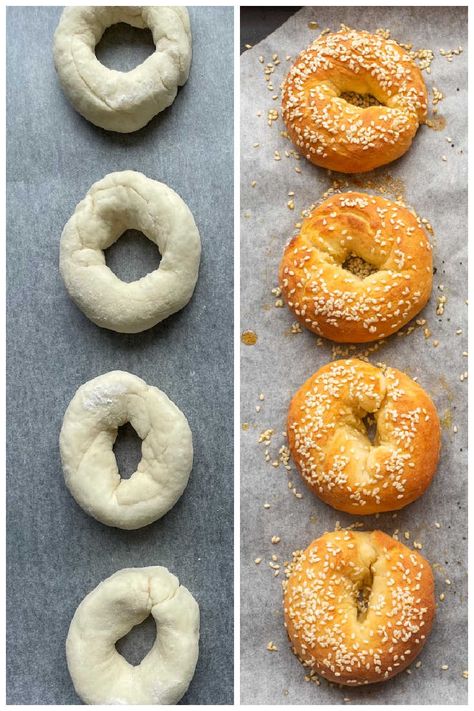 Low Calorie Bread, Healthy Bagel, Low Calorie Baking, Low Calorie Breakfast, Healthy Low Calorie Meals, Homemade Bagels, Bagel Recipe, Low Cal Recipes, Low Calorie Snacks