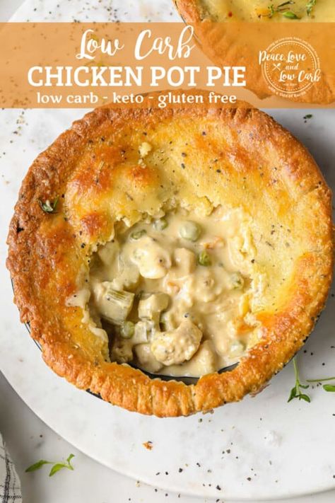 Easy Chicken Leg Recipes, Dinner Ideas Easy Chicken, Dinner Recipes Air Fryer, Low Carb Chicken Pot Pie, Meatballs Chicken, Peace Love And Low Carb, Keto Gluten Free, Pot Pie Filling, Chicken Leg Recipes